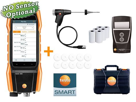 testo 300 Pro Combustion Analyzer Kit with Printer